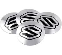 4 Piezas Tapacubos Centrales Llantas para Suzuki Alto VII 2009-2014, Tapacubos Pegatinas Cubo de Rueda Adhesivo para Tapacubos Pegatinas