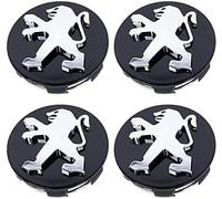 4 Piezas Tapas centrales para Peugeot 2008,65MM,Tapacubos De Centro,Tapacubos Centrales Llantas,Coche Rueda Centro Tapas,Tapa de Cubo de Rueda