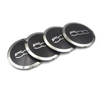 4 Piezas Tapas Tapacubos, Tapas para Llantas para Fiat 500 133mm, Tapas de Buje de Material ABS, Embellecedor para Llantas Tapacubo Accesorios