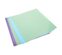 4 Piezas Tapete de Corte Adhesivo con Niveles Adhesivos Múltiples | Material Plástico con Agujeros Triangulares para Evitar Burbujas, Adecuado para Cartulina y Vinilo