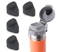 4 Piezas Tapón a Prueba de Derrames para Stanley Quick FILP GO 24 oz 36 oz, Reemplazo de Tapón de Tapa de Botella de Agua Piezas Tapón de Derrame Junta Tapón de Silicona Accesorios (Negro)