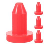 4 Piezas Tapón de Drenaje de Silicona para Kayak y Barco, Rojo | Diseño Push-in, Uso Multifuncional, Anti-fuga, Protege de Daños por Agua, para Accesorios Náuticos