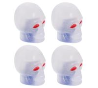 4 Piezas Tapones de Válvula Calavera Azul Abs para Coche y Bici