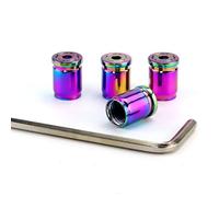 4 Piezas Tapones de Válvula Coche para VW Tiguan 2nd Gen/Tiguan Allspace 2016 2017 2018 2019 2020-2025,Tapones de Neumáticos Cubiertas de Válvula de Aire Resistente A La Corrosión Antipolvo