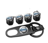 4 Piezas Tapones de Válvula de Coche para Volvo XC40 XC60 XC90 V60 V90 S60 S90, Tapas de Válvula para Presión Estable de Neumáticos, Valvula Rueda Coche, Accesorios para Coche