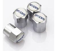 4 Piezas Tapones Rueda Coche para Volvo, Resistentes Corrosión Tapones de Válvula de Coche Polvo Presión Estable, Coche Neumático Accesorios