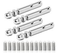 4 Piezas Tensores de Alambre, Tensor Cuerda Tendedero acero inoxidable para Cable de Alambre de 6 mm a 4 mm, Tensor Cable Acero Terminal de Tensión para Fijación