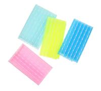 4 Piezas toalla de baño larga toalla exfoliante toalla larga Toalla de baño colorida toalla de ducha toalla de viaje esponja exfoliante paño de baño largo accesorios de baño nylon Genérico
