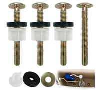 4 Piezas Tornillo para Asiento de Inodoro para Reparar Partes de Tapa de Inodoro, Bisagra para Tapa de Inodoro,Tornillos Tapa WC, Tornillo de Fijación de la Tapa del Inodoro, Accesorios