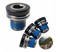 4 piezas tornillos de biela M15 para pedalier, hexágono interior, con junta de estanqueidad, 2 pares de tornillos de biela para MTB, carretera, e-bike, BMX, robusto y resistente al óxido