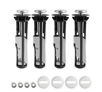 4 Piezas Tornillos Tapa WC, CHSEROK Inodoro Tanque Tornillo, Fijaciones para Asiento de Retrete con Junta, para Fijar Tapas de Inodoro