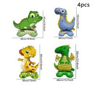 4 piezas Triceratops Verde de Dinosaurio Azul Dinosaurio 3D Dibujos Animados con Base Globos, Decoración de para de , Decoración de , Decoración de Habitación para Navidad, Halloween