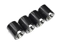 4 Piezas Tubo Escape Actualizar MP Punta Tubo Escape Silenciador Fibra Carbono Negro Boquilla Cabezal Escape ParaBMW M2 F87 M3 F80 M4 F82 F83(Plata)