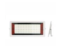 4 PIEZAS Ultra delgada de inundación 5 0W 100W LED Luz de inundación al aire libre IP65 Impermeable DIRIGIÓ Lámpara de calles iluminación paisajista ,Excelente disipación del calor(Warm,100W WHITE SHE