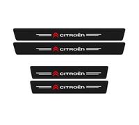 4 Piezas Umbrales Puerta Coche Placas Protección para Citroen C1 C2 C3 C4, Decoración para Estribos de Coche de Fibra de Carbono Antiarañazos