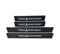 4 Piezas Umbrales Puerta Coche Placas Protección para Mitsubishi ASX 2010-2020 2021 2022 2023, Decoración para Estribos de Coche de Fibra de Carbono Antiarañazos,B