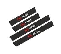 4 Piezas Umbrales Puerta Coche Placas Protección para Opel Crossland SUV 2020-2024, Decoración para Estribos de Coche de Fibra de Carbono Antiarañazos