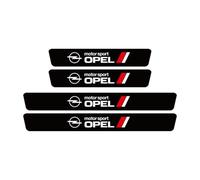 4 Piezas Umbrales Puerta Coche Placas Protección para Opel Mokka B/Mokka-e EV 2020 2021 2022 2023 2024, Decoración para Estribos de Coche de Fibra de Carbono Antiarañazos