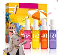 4 Piezas Unidades de Niebla de Perfume para Cabello y Cuerpo,Perfume Corporal,Bruma Corporal,Juego de Spray Corpora,Set de Perfum,Perfum Afrutado,Hair & Body Fragrance Mist