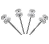 4 piezas universal para puerta de bebé, vástago roscado M8 (8 mm) de repuesto para puertas de seguridad montadas a presión para bebés y mascotas, extensor extra largo para puerta de tensión para bebé