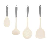 4 Piezas Utensilios de Cocina,Cuchara Silicona Cocina,Cuchara Silicona,Espumaderas de Cocina,Cucharones de Cocina Para Remover, Agitar, Escurrir y Mezclar