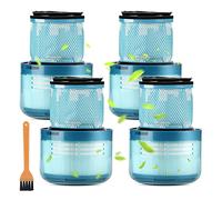 (4 Piezas) V15 Filtros de Repuesto para Dyson V15 Detect Complete, V15 Animal, Filtros de vacío para Dyson V11 SV14, Reemplazar Pieza no. 970013-02, Kit de 4 filtros, Lavable y Reutilizable