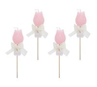 4 Piezas Vela Aromática, Estilo Moderno Elegante | Papel, Cera Natural Mezclada y Madera, Diseño Portátil con Cinta, para Jarrones y Soportes