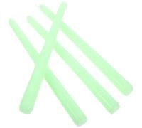 4 Piezas Velas Cónicas Altas sin Aroma de 25cm, Cera para Cena