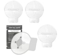 4 piezas Vent Chest Seal, kit Primeros Auxilios Sellador de Pecho con Ventilación para Primeros Auxilios, torniquete tactico Parche Transparente