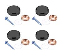 4 Piezas Vueltas En Vñate Decoración Uñas Sujetadores Vidrio Fijando Uñas Publicitarios Tornillos Decorativos Vidrio Sujetadores