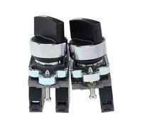 4 piezas XB4-BD21 XB4-BD33 Perilla de manija estándar (no) Interruptor de botón pulsador(3 gear,2NC_SELF-LOCK)
