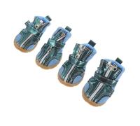 4 Piezas Zapatos Antideslizantes y Transpirables | Pu, Suela de Goma, Talla 4, para Patas de Mascota, Uso Interior, Protección Frente a Nieve E Hielo
