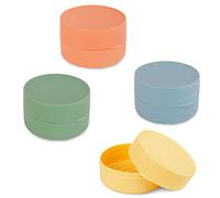 4 PiezasJaboneras de Viaje Portátiles, Caja de Jabón de Plástico Sellada a Prueba de Fugas, Caja de Jabón con Tapa, Contenedor de Jabón para el Hogar, Gimnasio (4 Pequeños)