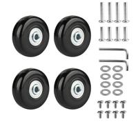 4 PiezasRuedas de Maletas de Reemplazo, Reparacion para Trolley(45x17mm)
