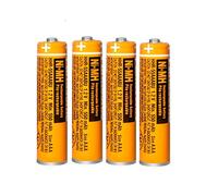 4 Pilas AAA Recargables NI-MH 1,2 V 550 mAh Micro para teléfonos inalámbricos Panasonic