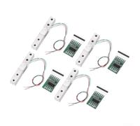 4 pilas de carga digitales, sensor de carga, 10 kg, con HX711, sensor de barras paralelas de aleación de aluminio, para básculas electrónicas, cocina y medición industrial, precisión 0,1 g