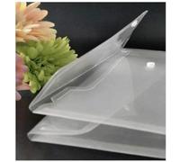 4 piles bouton pression Transparent Format A5 enveloppes KF02470 pochettes plastique