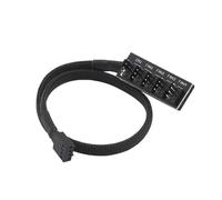 4 Pin PWM Fan Hub 5 Way Splitter 1 to 5 Adapter Extension Cable for PC Case Internal Motherboard 4-Pin 3-Pin CPU Cooler Fan Power Supply