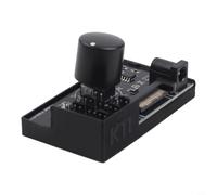 4 pines para concentrador controlador de ventilador PWM, sistema de refrigeración de PC de 12 V 60 W, soporta 6 ventiladores con entrada SATA o CC, velocidad ajustable del 1% al 99%, interruptor de