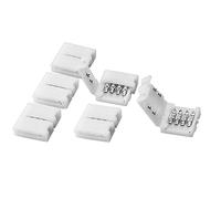 4 pines RGB 5050 luz de tira del LED Adaptador de conector sin soldadura Para 5050SMD No-impermeable RGB llevó la tira 5PCS