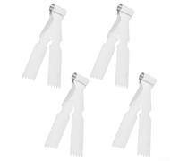 4 pinzas de repostería de acero inoxidable para hornear, cortador de corteza de pastel, decoración de galletas, sellador de masa, juego de herramientas para hornear de cocina