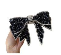 4 pinzas for el pelo con lazo, accesorios for cabello diamantes de imitación cristal cruzado Vintage sólido, for Metal, pasadores for peinado para Tocados(Color 1)