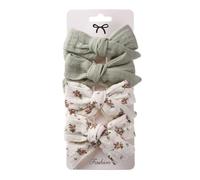 4 pinzas para el pelo con lazo para niñas, horquillas para el pelo, bonitos clips para el pelo, accesorios para el pelo para cumpleaños, bautizos, Navidad, carnaval, verde claro