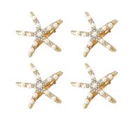4 pinzas para el pelo, diseño de estrella de mar, disfraz de sirena, para mujer, mundo submarino, accesorio para el pelo, accesorio de sirena, accesorio para el pelo