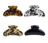 4 pinzas para el pelo para mujer, pinzas de acetato BetterJonny para el cabello, pinzas para el pelo de tortuga, accesorios para el cabello para mujeres y niñas