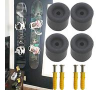 4/PK Minimalista exhibidor de snowboard | Estante de almacenamiento de esquí y snowboard | Soporte de pared para snowboard - Capacidad para 2 tablas de snowboard