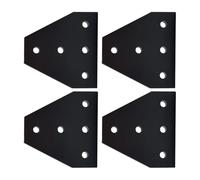4 placas de conexión de aluminio en forma de T de 5 agujeros, impresora de extrusión de aluminio, accesorios mejorados, soporte de esquina, conector de perfil de soporte de esquina en forma de T