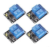 4 placas de expansión de relé SPDT de 12 V 24 V con optoacoplador para una interfaz segura de microcontroladores con cargas CA/CC (24 V)