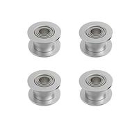 4 polea flexible GT2, 20 dientes, 5 mm, orificio de 10 mm de ancho, correa sincrónica con doble rodamiento para impresora 3D CNC