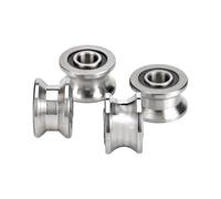 4 poleas de acero para rodamientos para aplicaciones de carga pesada, baja | Rodillos de acero de durabilidad para aplicaciones de carga pesada de hasta 67 kg cada uno para uso en exteriores y